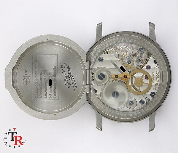 PEDRO IZQUIERDO rear workings of his watch