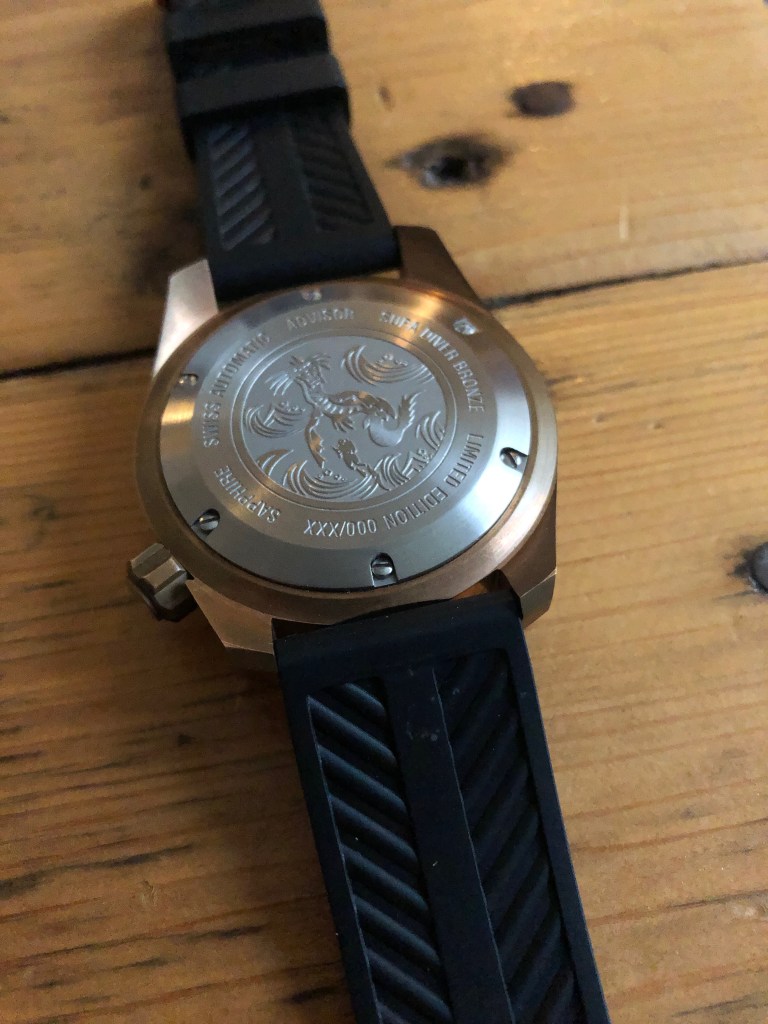 advisor supa diver bronze watch